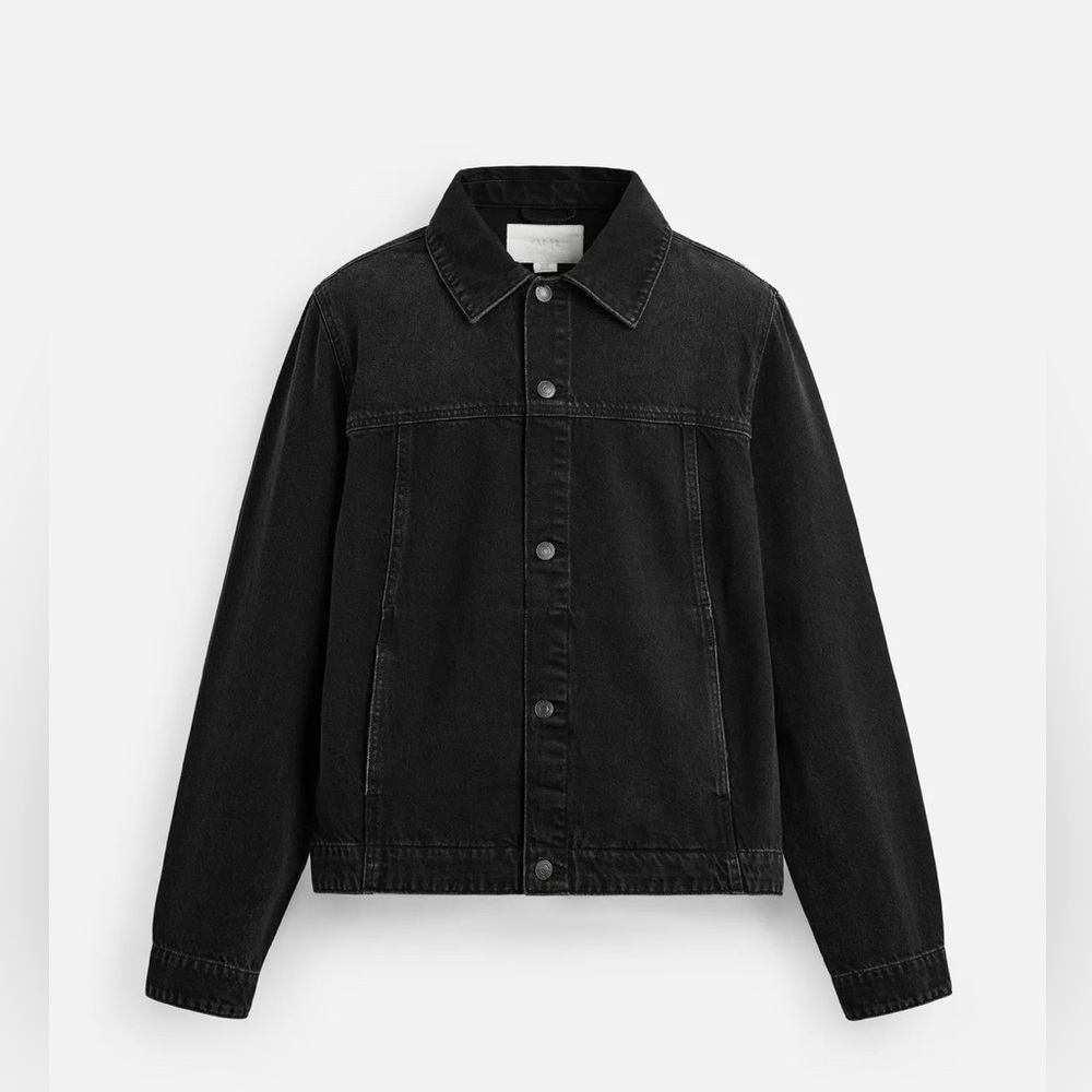 Zara Black Denim Jacket